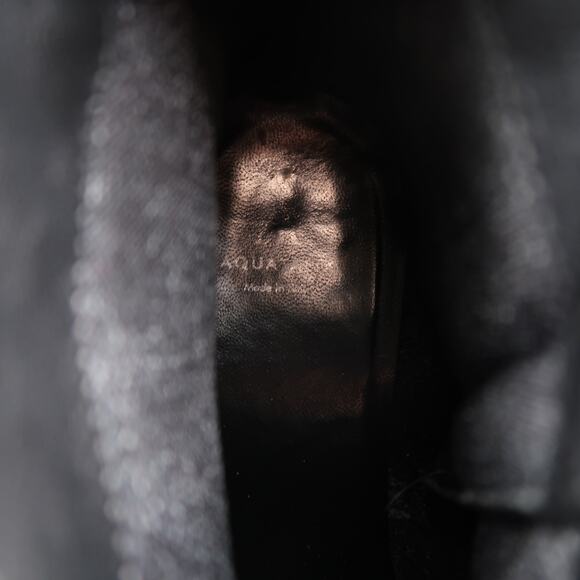 Aquatalia Shoes Womens 8 Booties Franca Ankle Boot Leather Almond Toe Black Zip - Picture 15 of 15